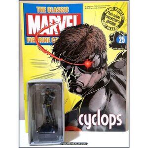 Eaglemoss 1:16 Classic Marvel Figurine w/Book: Cyclops #25‎